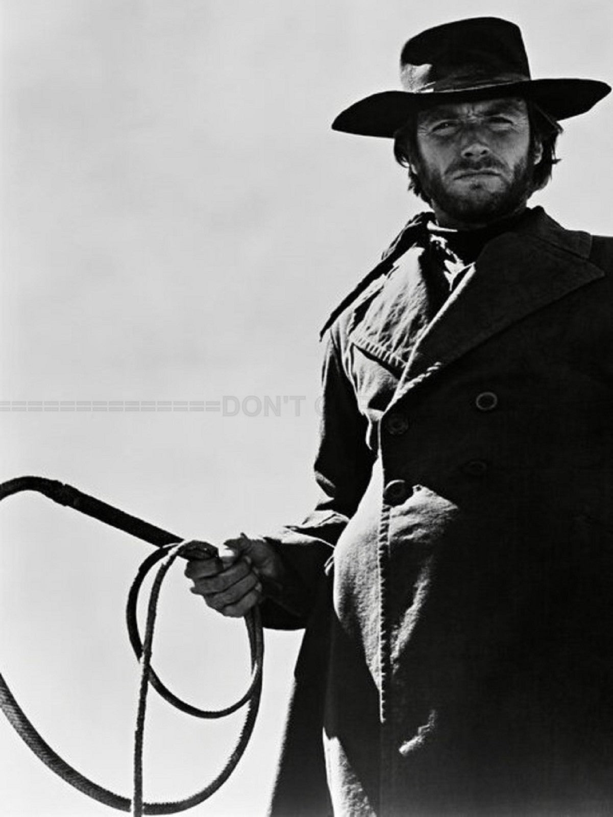 Photo Clint Eastwood - L'Homme des hautes plaines (1973) - Noir et blanc - 15x20
