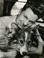 Photo Jean Marais et son chien