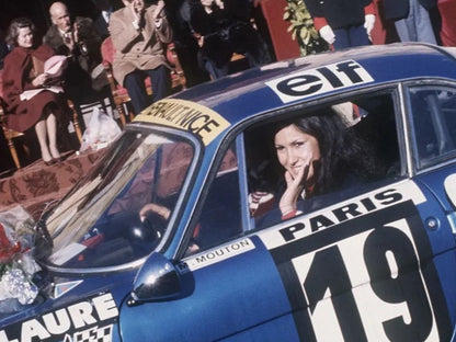 Photo Michèle Mouton – Alpine A110 1600 S – Rallye Monte-Carlo (1976) – 15x20