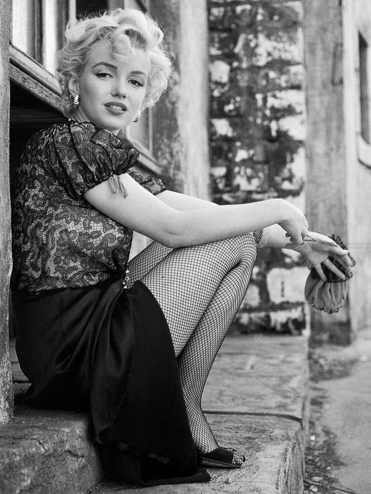 Photo Marilyn Monroe sur le plateau de Fox Studios par Milton H. Greene - 15x20