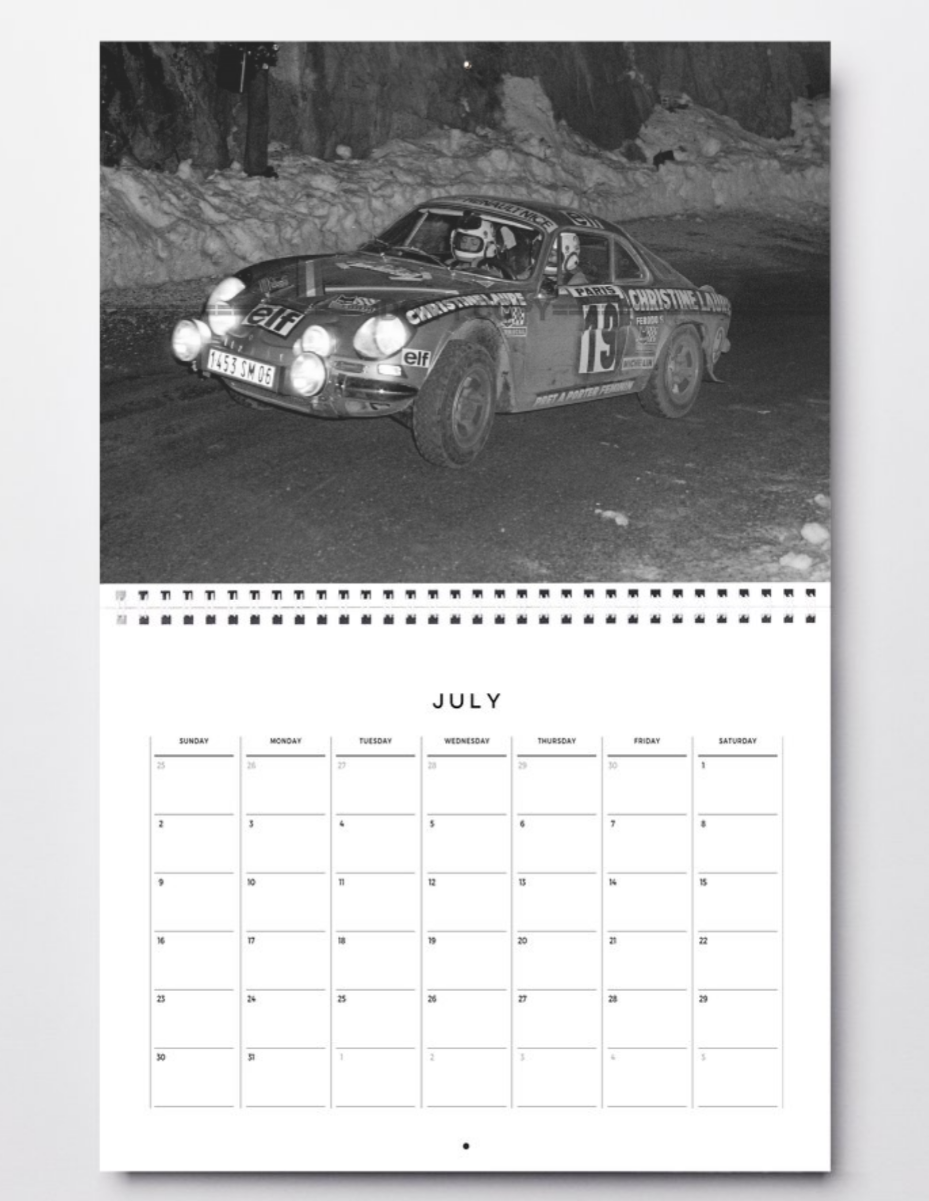 Photo Michèle Mouton & F. Conconi – Alpine A110 Rallye Monte-Carlo 1976 – 15x20