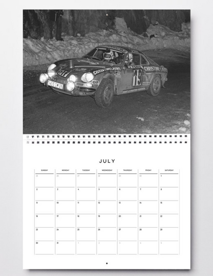 Photo Michèle Mouton & F. Conconi – Alpine A110 Rallye Monte-Carlo 1976 – 15x20