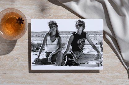 Photo Thelma et Louise (1991) – Scène Route Culte Cinéma – Noir & Blanc – 15×20