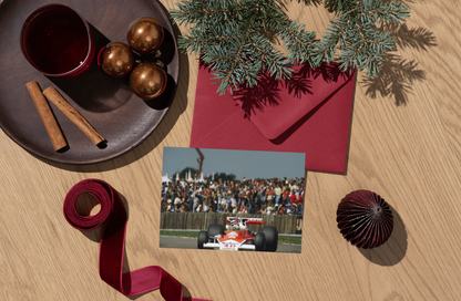 Photo Gilles Villeneuve – McLaren M23B – Grand Prix F1 Silverstone 1977 – 15×20