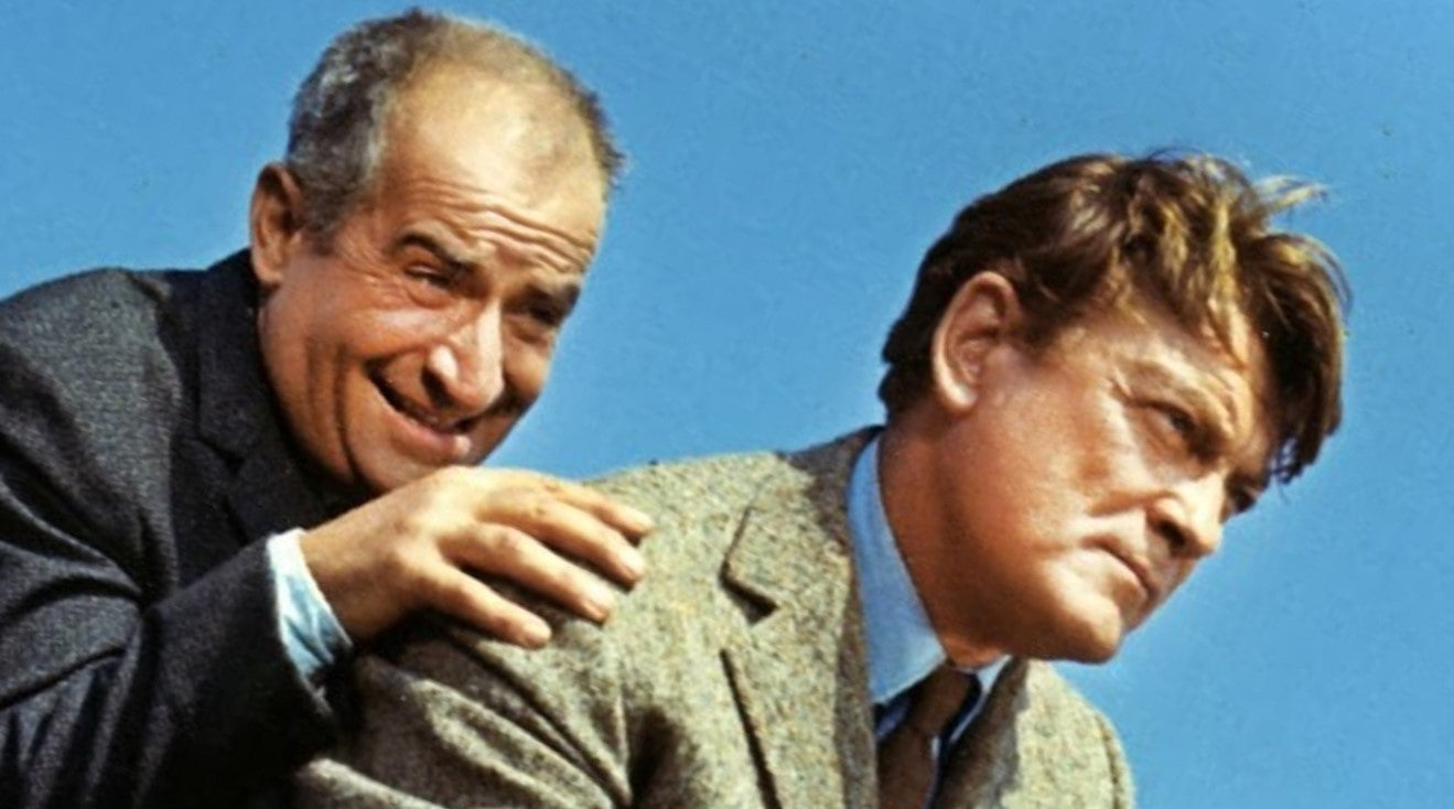 Photo Louis de Funès & Jean Marais – Fantômas (1964) – Scène Action Moto – 15×20