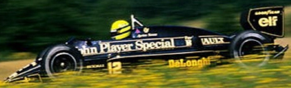 Photo Ayrton Senna – GP d'Autriche F1 1986 - Lotus JPS – Photo iconique – 15×20