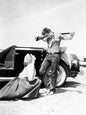 Photo James Dean & Elizabeth Taylor - Géant (1956) - Noir et blanc - 15x20