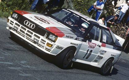 Photo Michèle Mouton – Audi Quattro A2 – Tour de Corse Rallye 1983 – 15×20