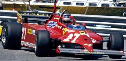 Photo Gilles Villeneuve – Monaco 1981 – Ferrari n°27 Formule 1 – Vintage – 15×20