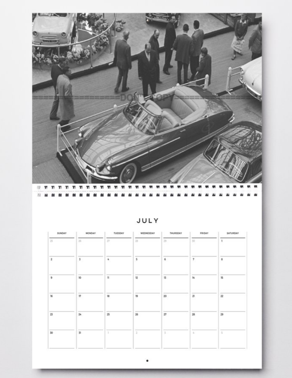 Photo Citroën DS 19 Cabriolet Chapron – Élégance Française – Expo – 1958 – 15×20