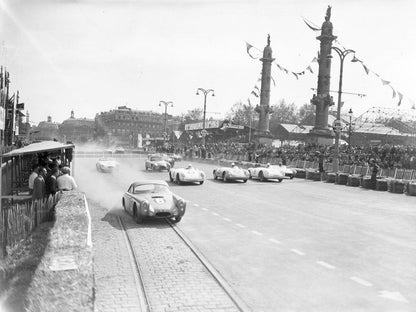 Photo Grand Prix Automobile de Bordeaux 1955 – Course Urbaine – Vintage – 15×20