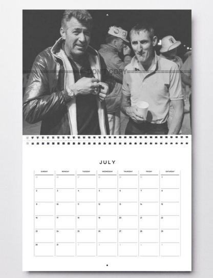 Photo Carroll Shelby et Ken Miles – Portrait Légendes Motorsport – 1960s – 15×20