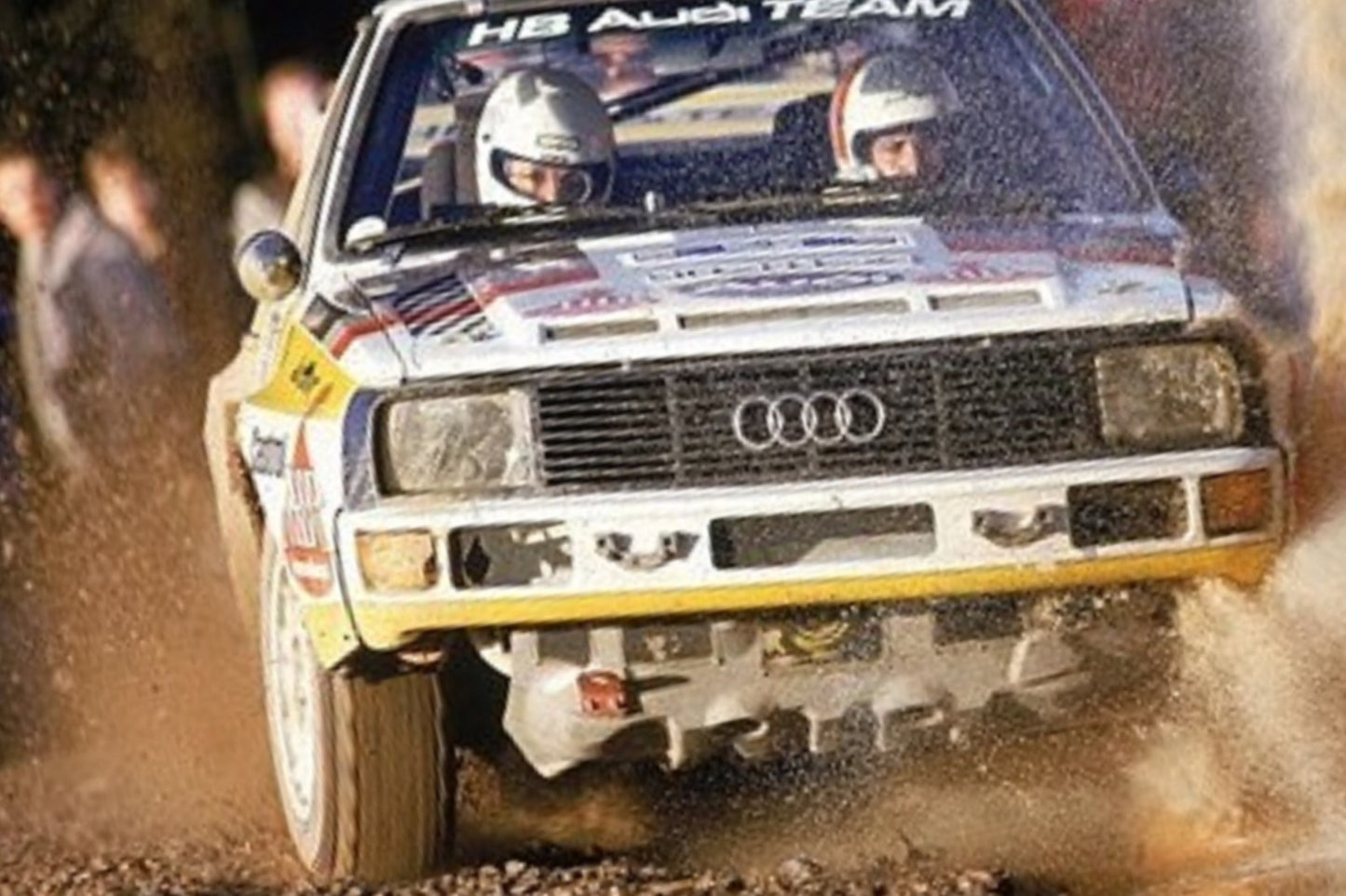 Photo Michèle Mouton – Audi Quattro – Lombard RAC Rally  1984 – Groupe B – 15x20