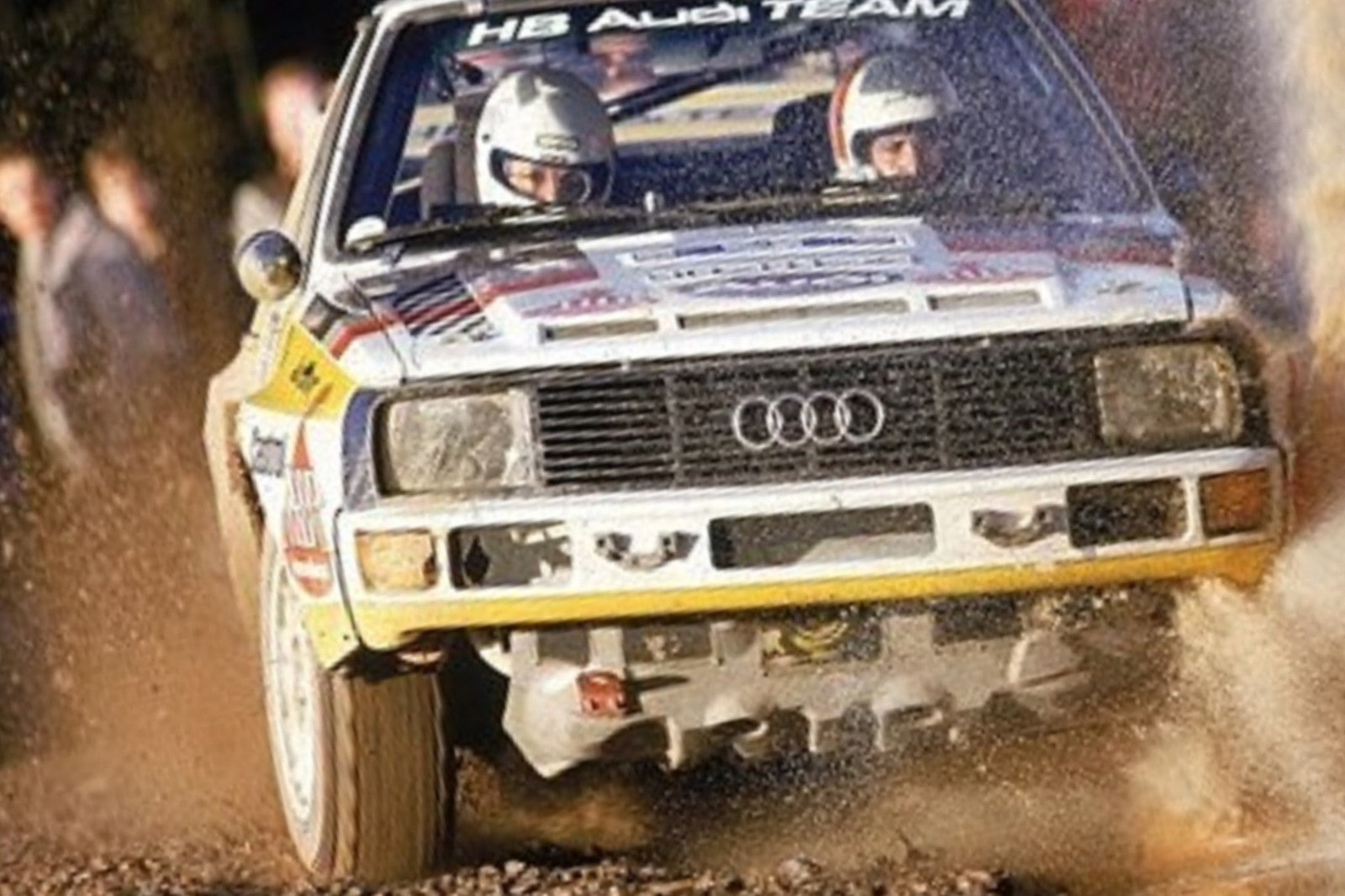 Photo Michèle Mouton – Audi Quattro – Lombard RAC Rally  1984 – Groupe B – 15x20