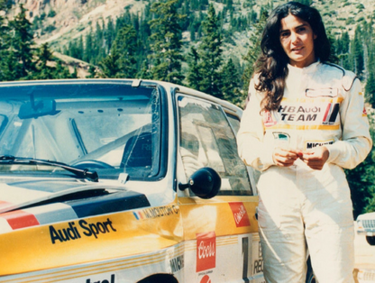 Photo Michèle Mouton – Audi Sport Quattro S1 – Pikes Peak 1985 – Rallye – 15×20