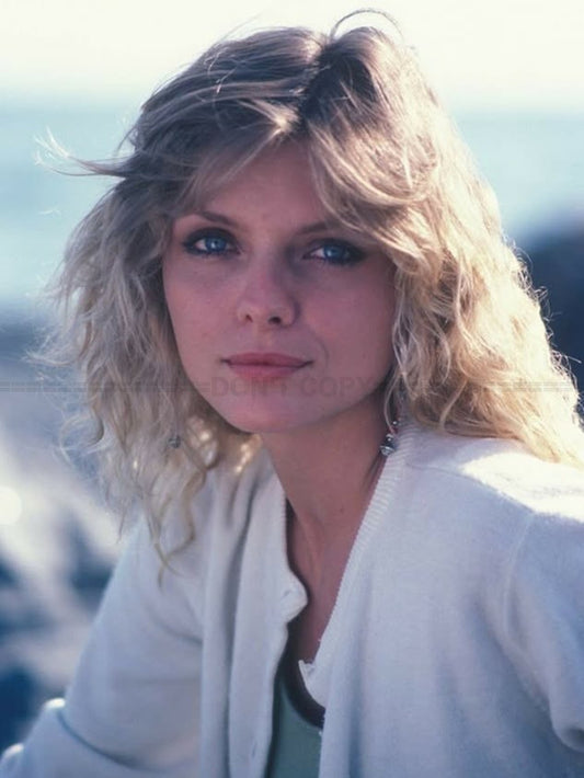Photo Michelle Pfeiffer lors de la promotion du film Grease 2 en 1982 - 15x20