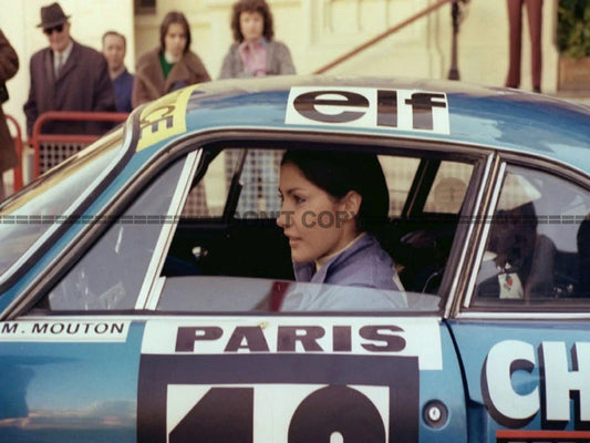 Photo Michèle Mouton – Alpine A110 1600 S Auto – Rallye Monte-Carlo 1976 – 15x20