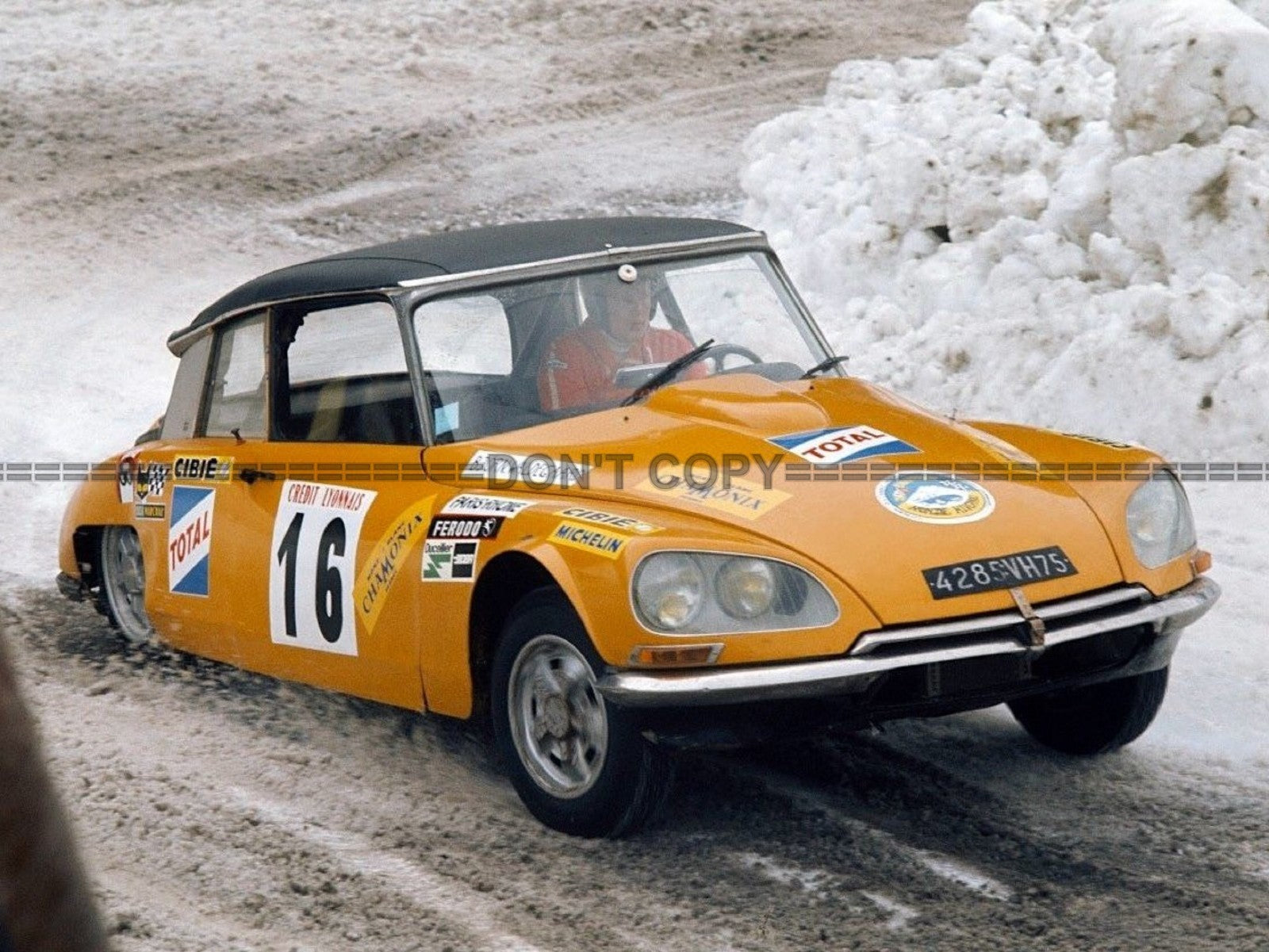 Photo Citroën DS 21 Coupé Prototype – Groupe 5 – Rallye Automobile 1972 – 15×20