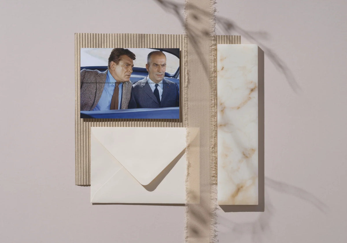 Photo Jean Marais & Louis de Funès – Fantômas 1964 – Scène Culte Cinéma - 15x20