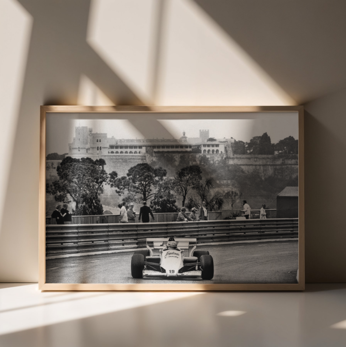 Photo Ayrton Senna – GP de Monaco (1984) – Formule 1 – Virage Massenet – 15×20