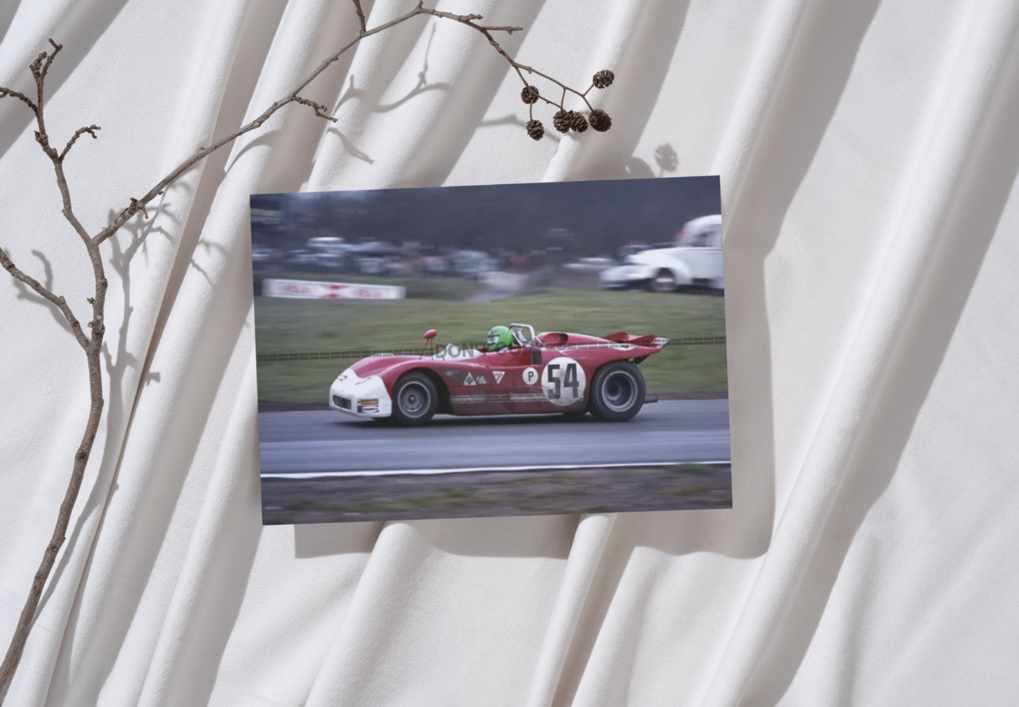 Photo H. Pescarolo – Alfa Romeo T33/3 – BOAC 1000 km Brands Hatch (1971) – 15×20