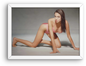 Photo Encadrée Angelina Jolie - Couleur - (Cadre Bois Blanc) - 15x20