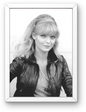 Photo Encadrée Michelle Pfeiffer - Noir et blanc - (Cadre Bois Blanc) - 15x20