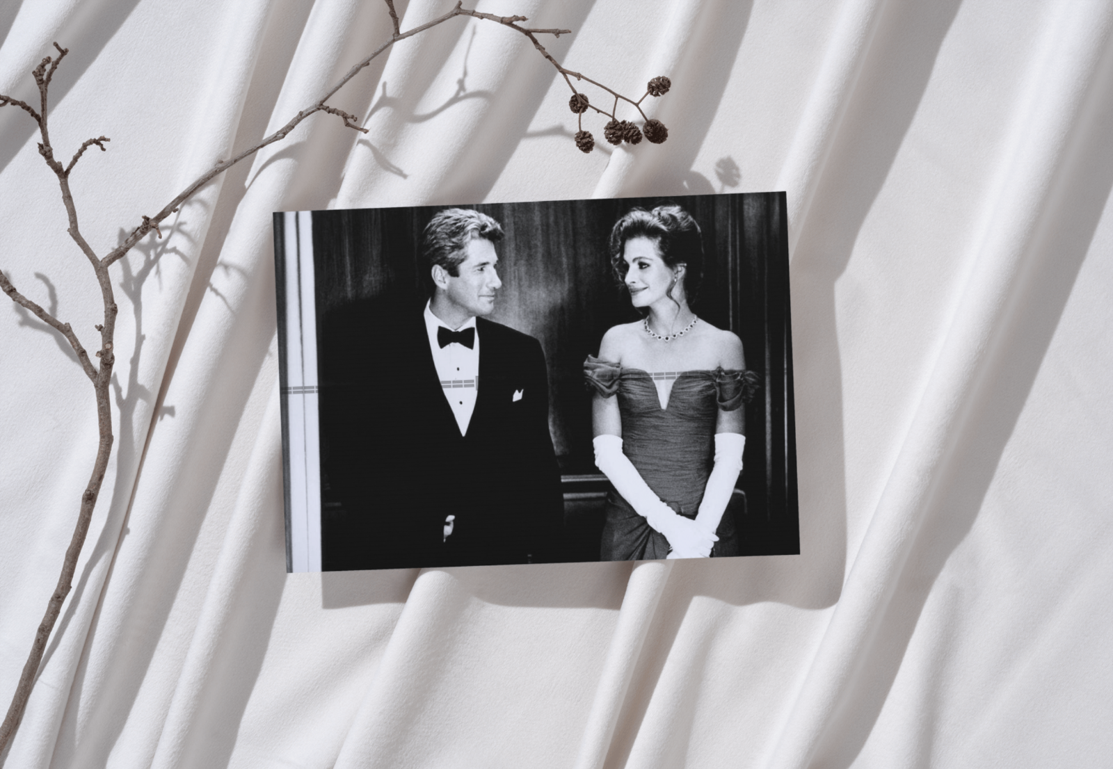 Photo Julia Roberts, R. Gere – Pretty Woman (1990) – Scène Culte Romance – 15×20
