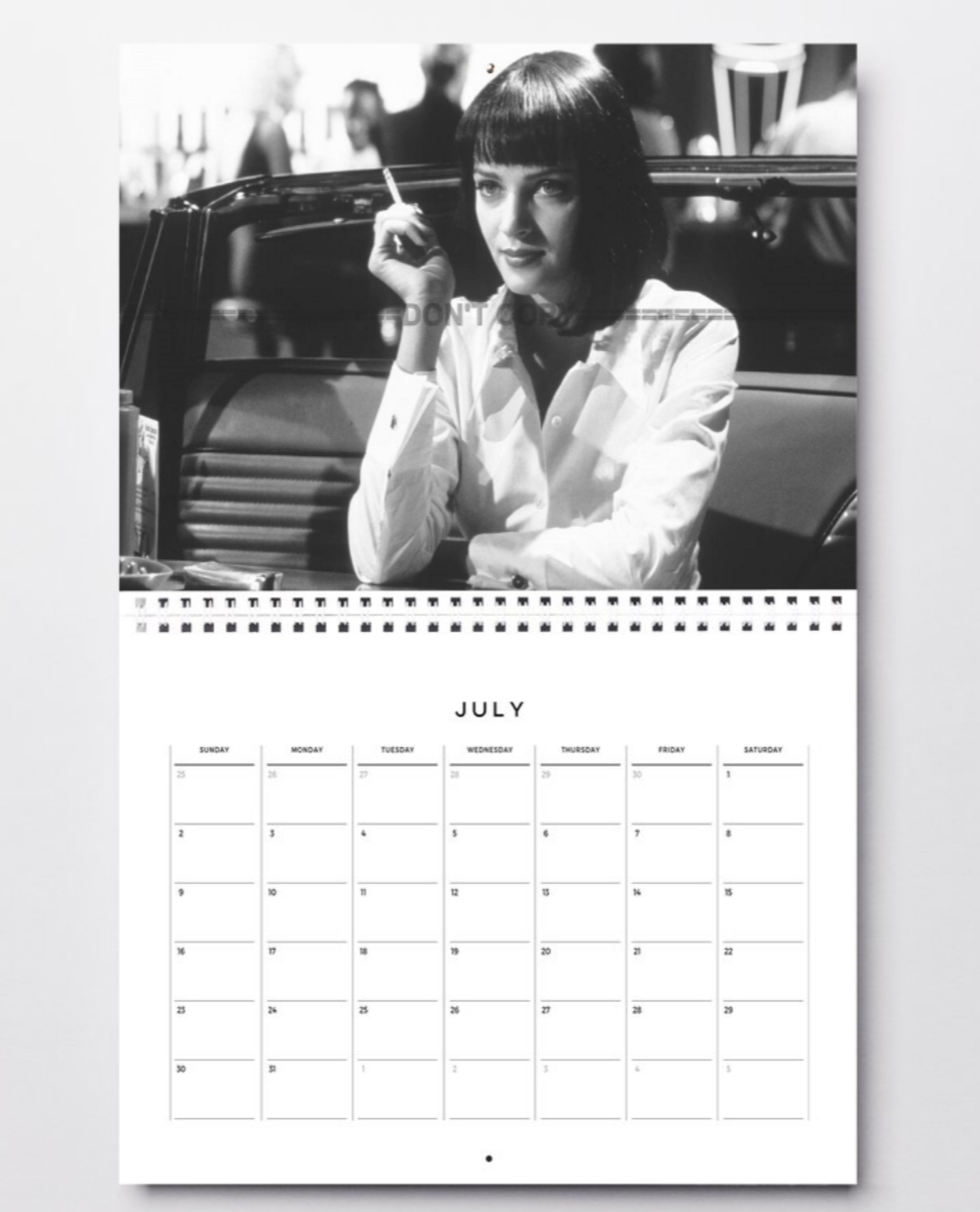 Photo Uma Thurman – Pulp Fiction (1994) – Café, Cigarette – Noir & Blanc - 15x20