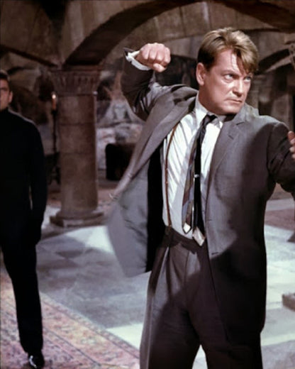 Photo Jean Marais – Fantômas (1964) – Combat Masqué – Scène Culte Cinéma – 15×20