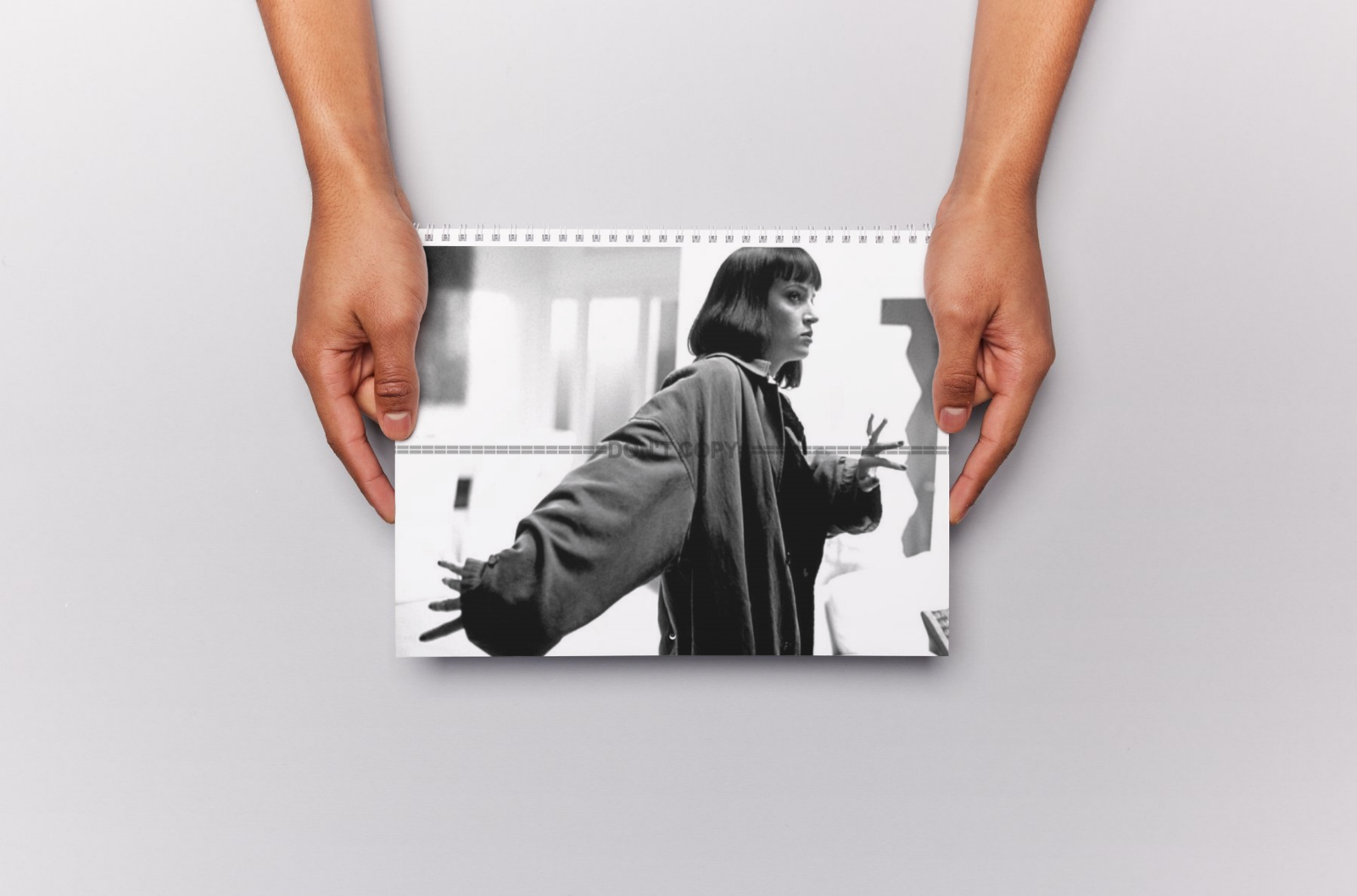 Photo Uma Thurman – Pulp Fiction (1994) – Portrait Cinéma Noir & Blanc – 15×20