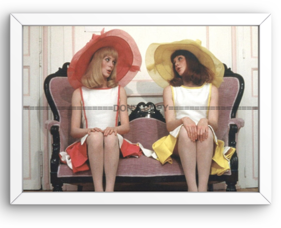 Photo Encadrée C. Deneuve & F. Dorléac - Les Demoiselles de Rochefort 1967-15x20