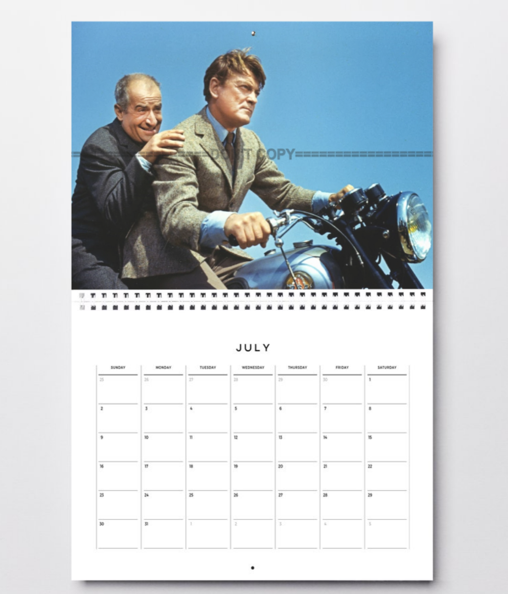 Photo Louis de Funès & Jean Marais – Fantômas (1964) – Scène Action Moto – 15×20
