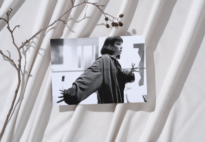 Photo Uma Thurman – Pulp Fiction (1994) – Portrait Cinéma Noir & Blanc – 15×20