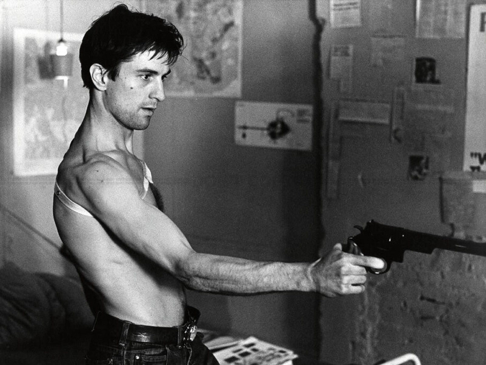 Photo Robert De Niro - Taxi Driver (1976) - Noir et blanc - 15x20