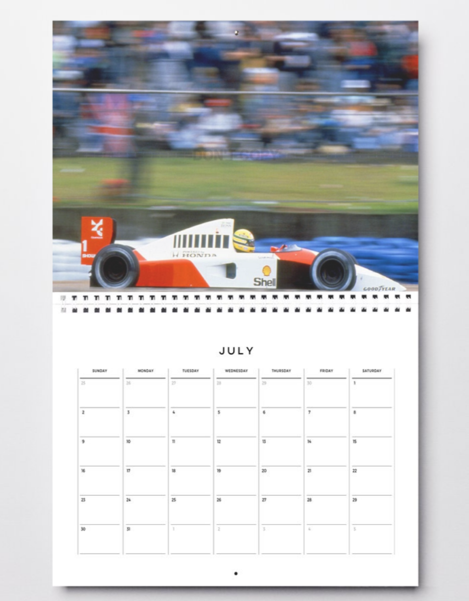 Photo Ayrton Senna – GP de Grande-Bretagne F1 1991 – McLaren-Honda MP4/6 – 15×20