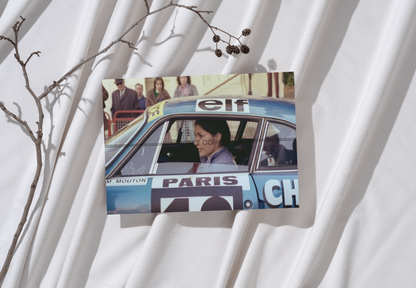 Photo Michèle Mouton – Alpine A110 1600 S Auto – Rallye Monte-Carlo 1976 – 15x20