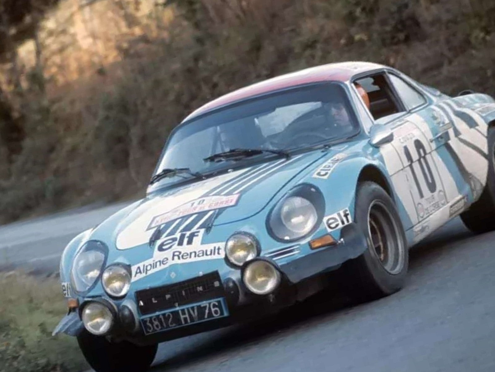 Photo Jean-Pierre Nicolas – Alpine A110 1800 – Tour de Corse Rallye 1974 – 15×20