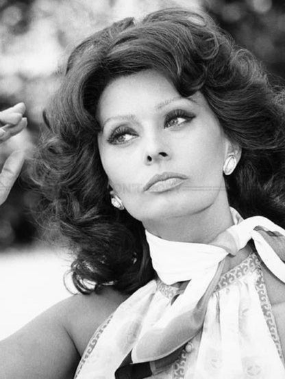 Photo Sophia Loren - Noir et blanc - 15×20