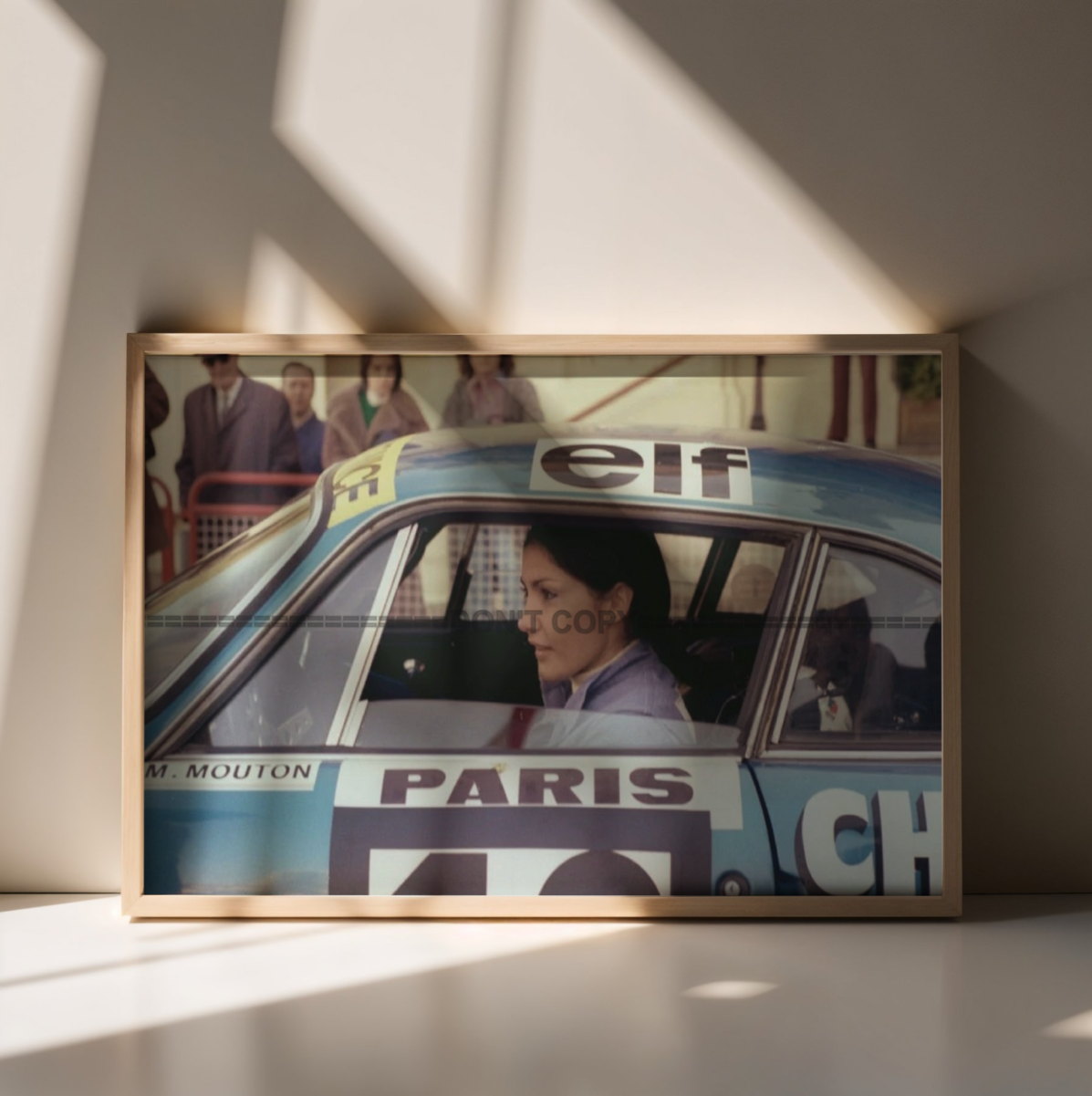 Photo Michèle Mouton – Alpine A110 1600 S Auto – Rallye Monte-Carlo 1976 – 15x20
