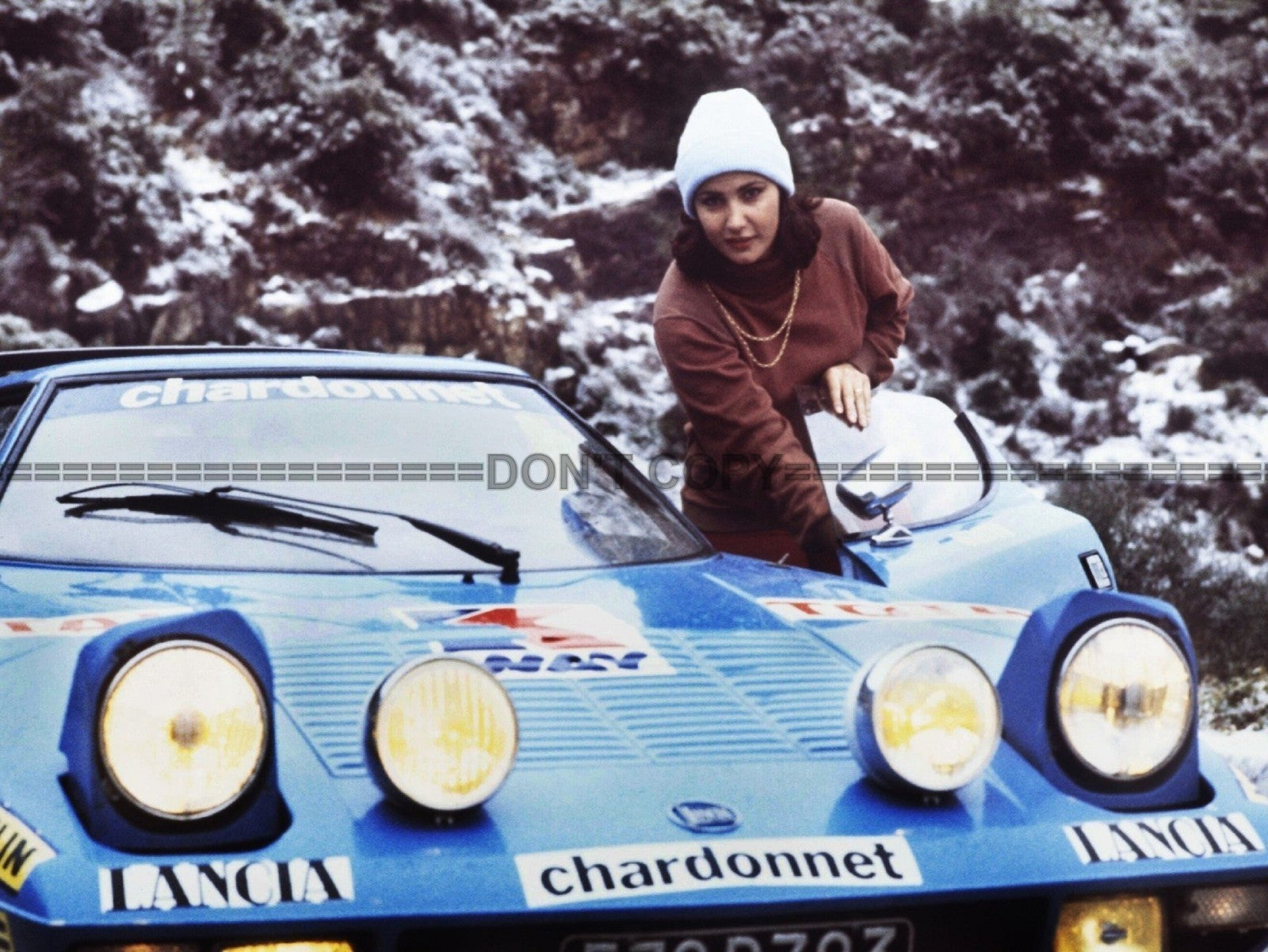 Photo Encadrée Michèle Mouton – Lancia Stratos HF – Rallye Monte-Carlo – 15×20