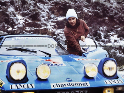 Photo Encadrée Michèle Mouton – Lancia Stratos HF – Rallye Monte-Carlo – 15×20