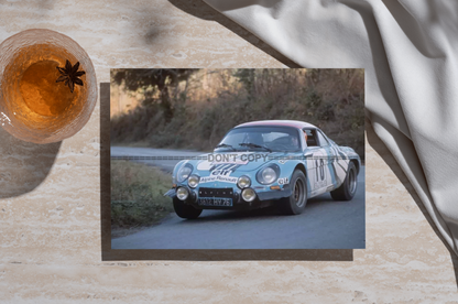 Photo Jean-Pierre Nicolas – Alpine A110 1800 – Tour de Corse Rallye 1974 – 15×20