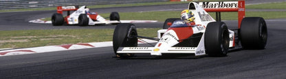Photo Ayrton Senna & Alain Prost – GP de Saint-Marin (Imola) – Duel 1988 – 15×20