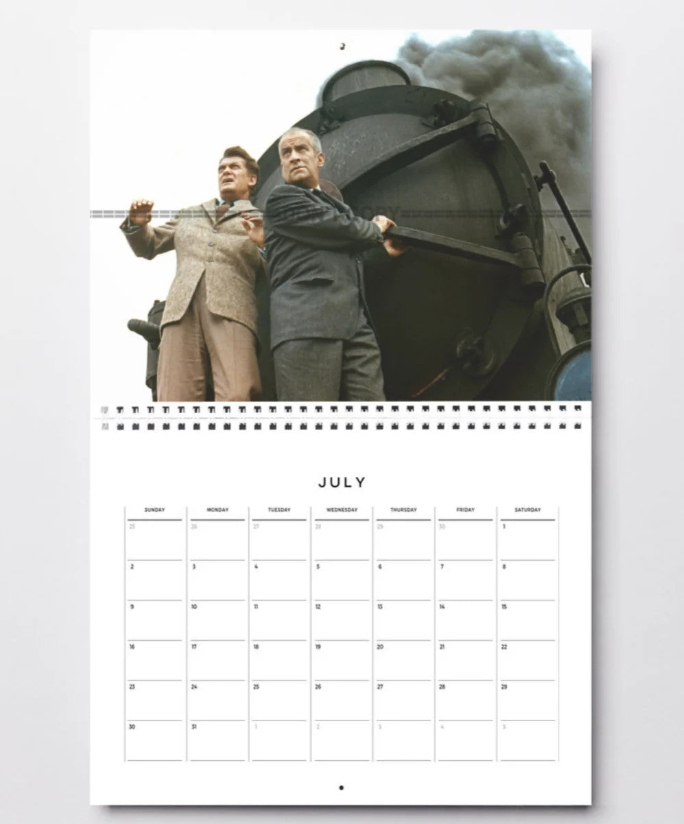 Photo Jean Marais & Louis de Funès – Fantômas 1964 – Scène Action Train – 15×20