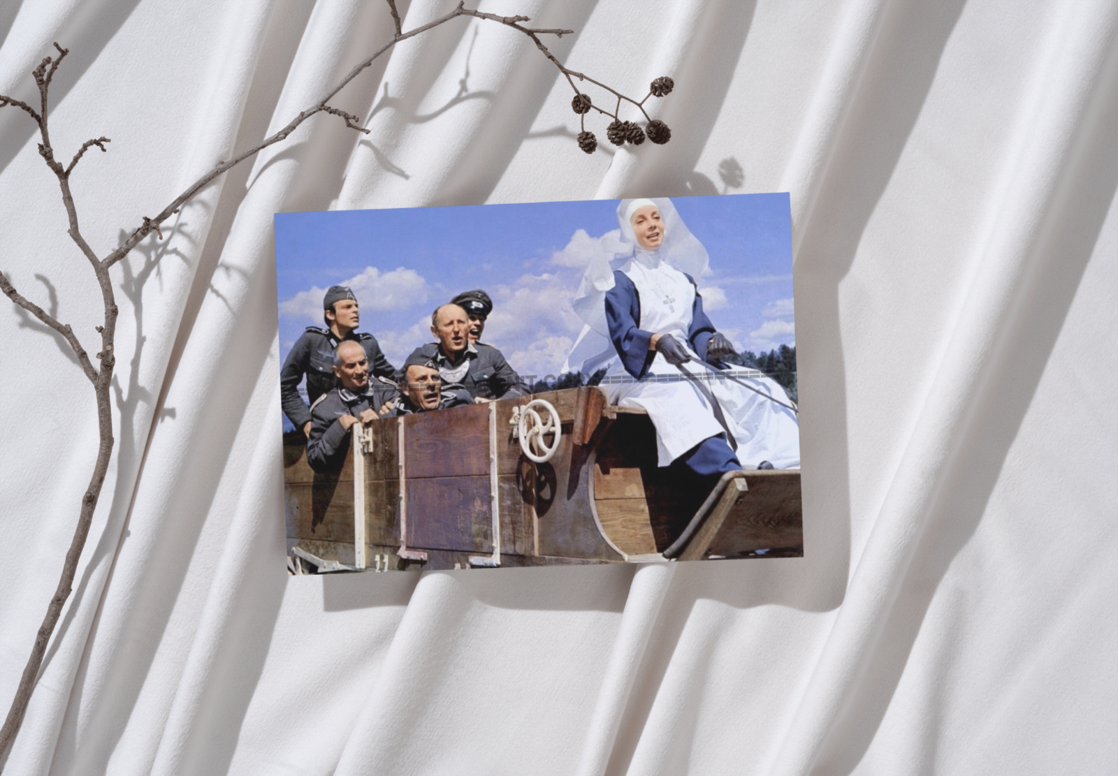 Photo Louis de Funès & Bourvil – La Grande Vadrouille 1966 – Scène Culte – 15×20