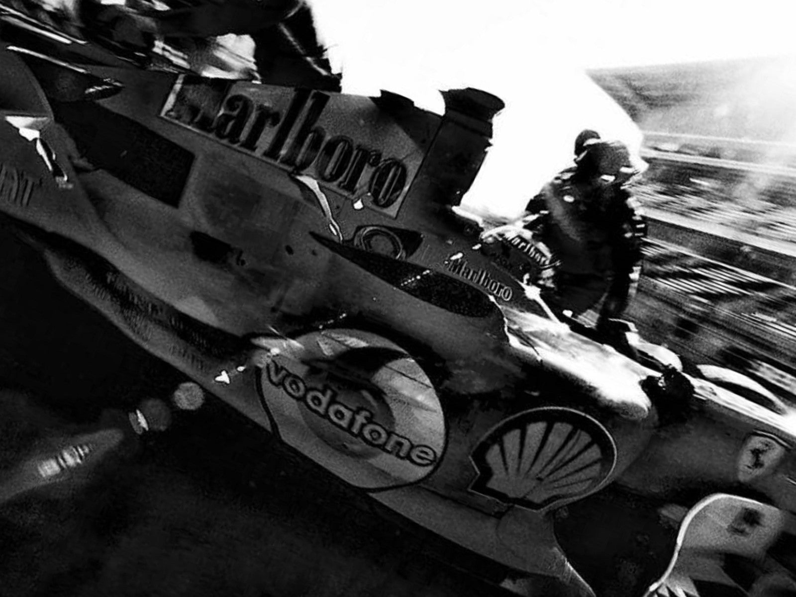Photo Michael Schumacher – Grand Prix d’Espagne Formule 1 2005 - Ferrari – 15×20