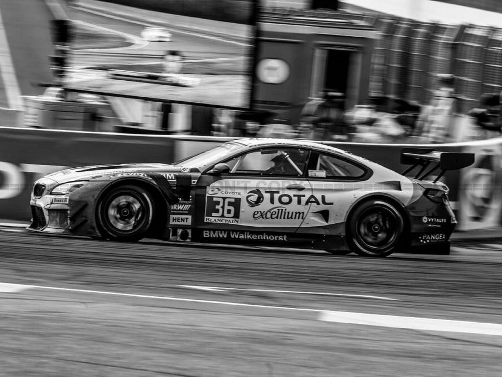 Photo BMW M6 GT3 - Noir et blanc - 15x20
