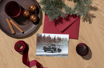 Photo Suchkov, Shchavelev – GAZ-21 Volga – Rallye Monte-Carlo Neige 1964 – 15×20