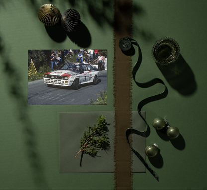 Photo Michèle Mouton – Audi Quattro A2 – Tour de Corse Rallye 1983 – 15×20